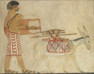 Kopie eines Wandgemäldes, privates Grab 3 von Khnumhotpe III, Beni Hasan, 20. Jahrhundert von Anna