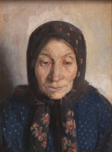 Die Frau eines alten Fischers von Anna Ancher