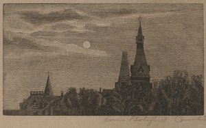 Kirchtürme im Mondlicht von Anna Botsford Comstock