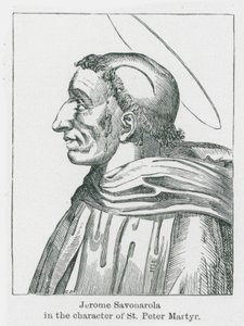 Jerome Savonarola in der Rolle des St. Peter Martyr