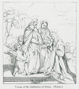 Vision der St. Katharina von Siena