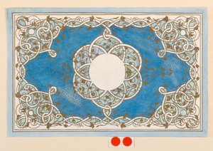 Zeichnung, Entwurf für einen Deckel, ca. 1894 von Anna M. de Pool
