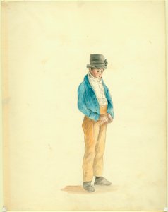 Gemälde eines Jungen mit Biberhut von Anna Maria Von Phul