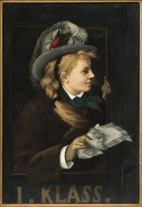 Dame im Zugfenster von Anna Nordgren