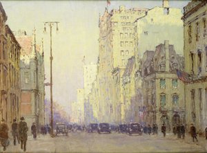 5th Ave, an der 57th Street, um 1918 von Anna Richards Brewster