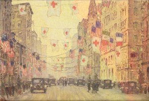 Fifth Avenue im Winter des Waffenstillstands von Anna Richards Brewster