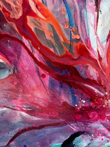 Lebhafter Flüssigkeitsfluss