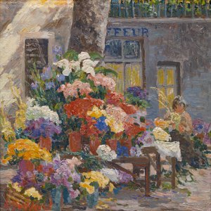 Blumenmarkt in Menton (Côte d’Azur) von Anna de Weert