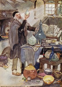 Alchemist, Szene aus Hans Christian Andersens Märchen Der Wind erzählt