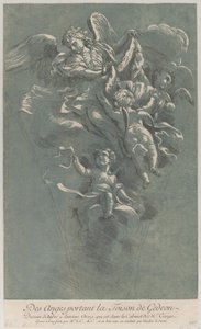 Drei Engel, die Gideons Vlies tragen, aus 