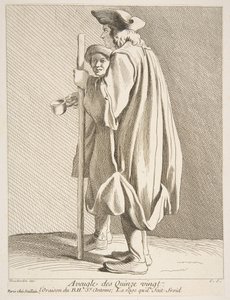 Ein Blinder aus dem Quinze-Vingts-Hospital, 1738 von Anne Claude Philippe de Caylus