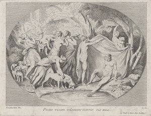 Diana beim Bad nach der Rückkehr von der Jagd von Anne Claude Philippe de Caylus