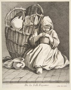 Töpferwarenhändler, 1738 von Anne Claude Philippe de Caylus