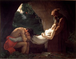 Atala am Grab oder Beerdigung von Atala von Anne Louis Girodet de Roucy Trioson
