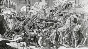 Französische Repression während des Aufstands von Kairo, 21. Oktober von Anne Louis Girodet de Roucy Trioson