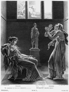 Phaedra und Oenone, Illustration aus Akt I Szene 3 von 
