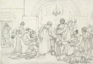 Rustikale Innenansicht in der Antike von Anne Louis Girodet de Roucy Trioson