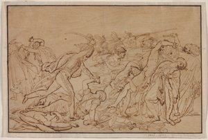 Studie für den Aufstand von Kairo von Anne Louis Girodet de Roucy Trioson