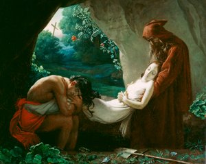 Begräbnis von Atala, ca. 1808 von Anne Louis after Girodet de Roucy Trioson