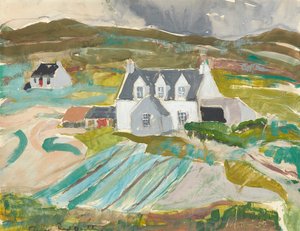 Cottages in Clachanish, Skye von Anne Redpath