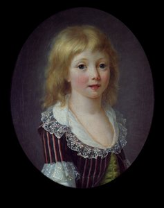 Ein kleiner Junge der Familie Comminges, 1785-90 von Anne Rosalie 1752 94 attr. to Filleul