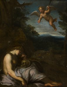 Die reuige Magdalena von Annibale (after) Carracci