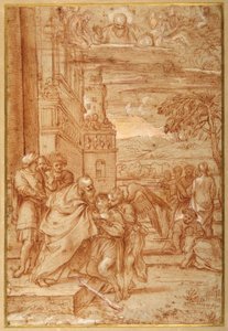 Die Rückkehr des verlorenen Sohnes, nach Annibale Carracci von Annibale (follower of) Carracci