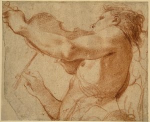 Ein Engel spielt die Violine von Annibale Carracci