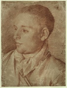 Carracci - Bildnis des Baldassare Aloisi, genannt Galanino, 1589-1590 von Annibale Carracci