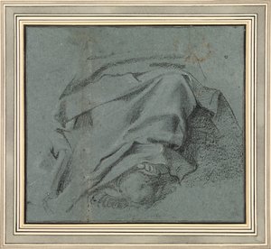 Studie für das Gewand über den Beinen der Jungfrau für das Himmelfahrtsaltarbild, S. Maria del Popolo von Annibale Carracci
