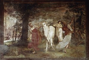Europa führt Jupiter (Fresko) von Annibale Carracci