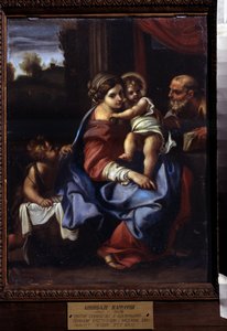 Die heilige Familie mit dem kleinen Johannes dem Täufer von Annibale Carracci