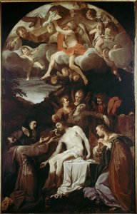 Pietà mit St. Klara, St. Franziskus, St. Maria Magdalena und St. Johannes von Annibale Carracci