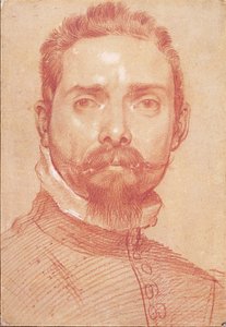 Porträt des Lautenspielers Giulio Mascheroni, ca. 1594 von Annibale Carracci