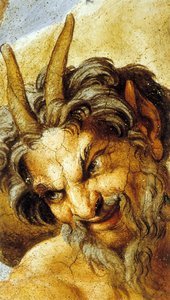 Satyr im Farnese-Palast in Rom (Wandmalerei) von Annibale Carracci