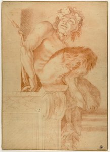 Sitzender Satyr