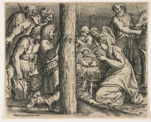 Die Anbetung der Hirten, ca. 1606 von Annibale Carracci