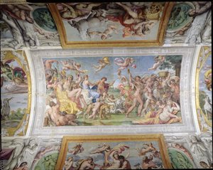 Die Galleria di Carracci (Detail des Triumphs von Bacchus und Ariadne)