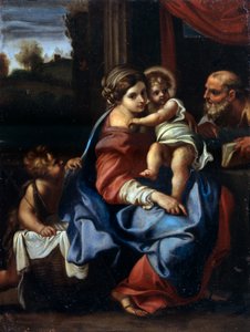 Die Heilige Familie mit Johannes dem Täufer als Junge, spätes 16. oder frühes 17. Jahrhundert von Annibale Carracci