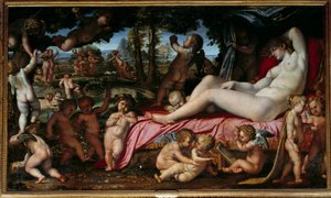 Der Schlaf der Venus von Annibale Carracci