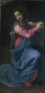 Die Jungfrau der Verkündigung (Detail) von Annibale Carracci