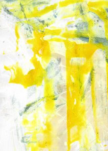 Moderne gelbe Abstraktion von Annick