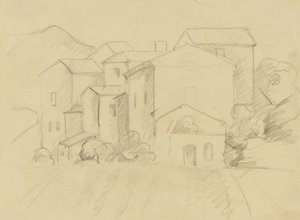 Häuser am Land von Anny Dollschein