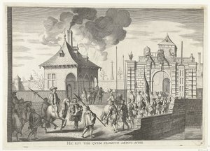 Ankunft am Brügger Tor von Gent; Einzug von Ferdinand in Gent im Jahr 1635 von Anonymous