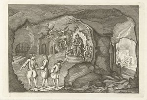 Ankunft von Daniël Raap in der Hölle, 1754