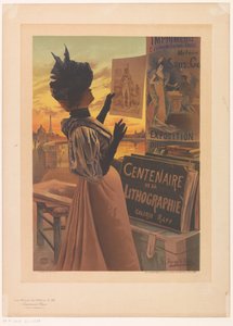 Anzeige für die Exposition du Centenaire de la Lithographie organisiert von Galerie Rapp von Anonymous
