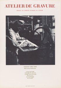 Plakat der Druckerei Atelier 63 in Paris von Anonymous