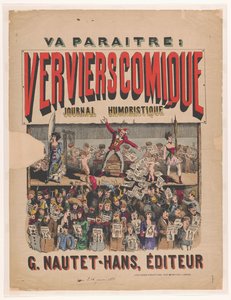 Plakat für die Zeitschrift Verviers Comique Journal Humoristique von Anonymous