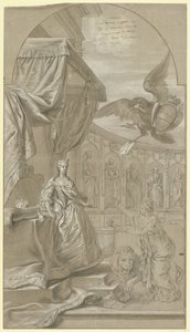 Allegorie auf die Amtsübernahme von Erzherzogin Maria Anna von Österreich als Statthalterin, 1744 von Anonymous
