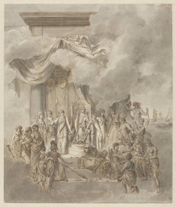 Allegorie auf die Regierung von König Willem I., 1838